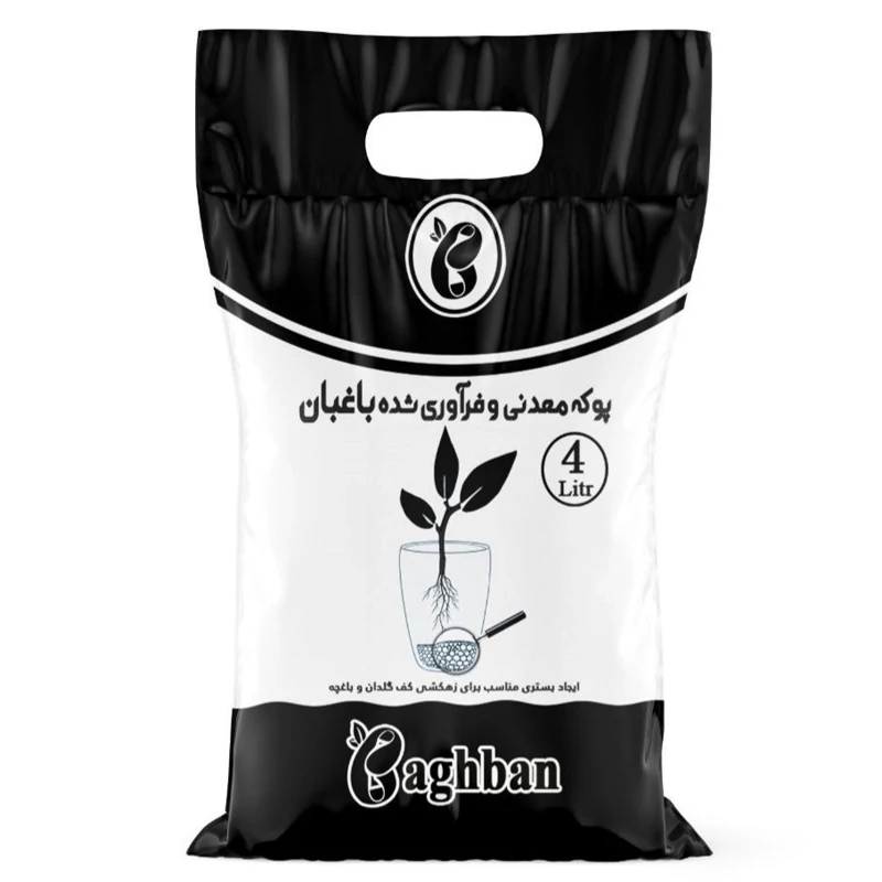 پوکه معدنی متوسط باغبان 4 لیتر،پایه‌گذار خاکی سالم و متعادل